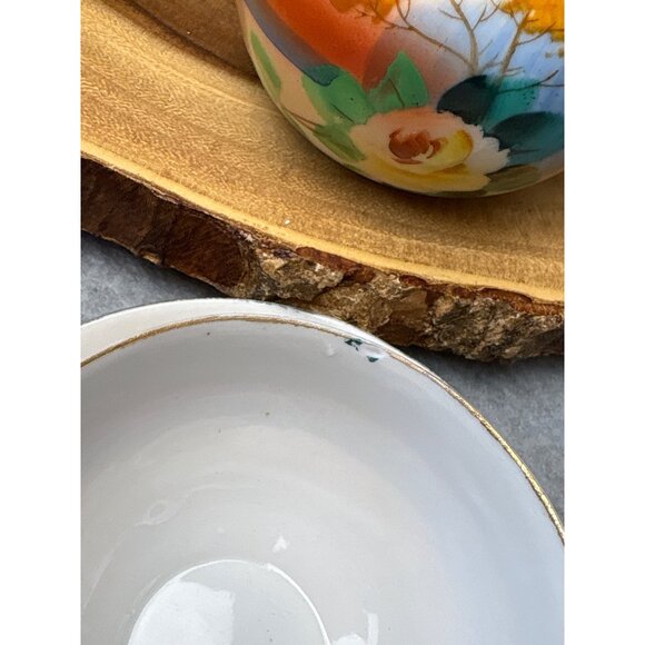 Japanese Hand-Painted Tea Set Floral Pattern - Teapot Creamer Sugar Bowl Cups & - Picture 16 of 16